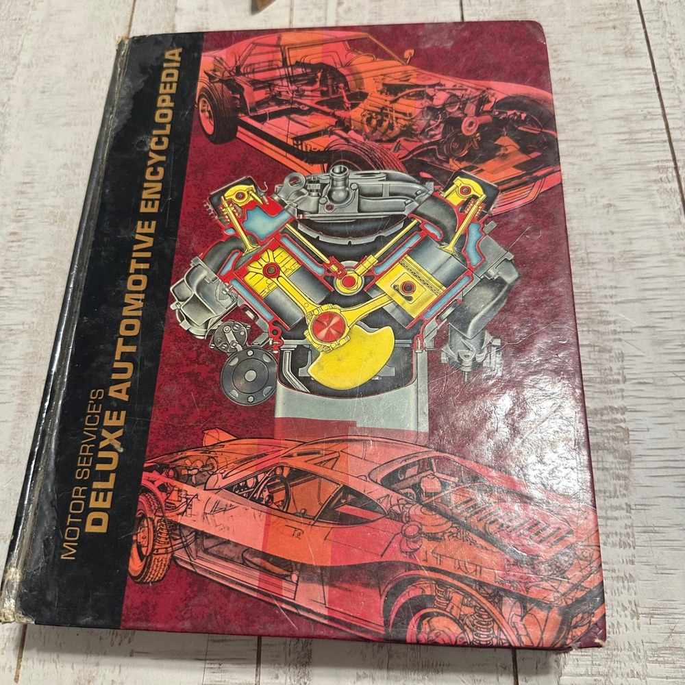 Motor Service Deluxe Automotive Encyclopedia Vintage Hardcover Reference Book